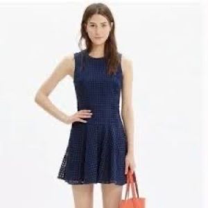 Madewell almost new navy eyelet dress